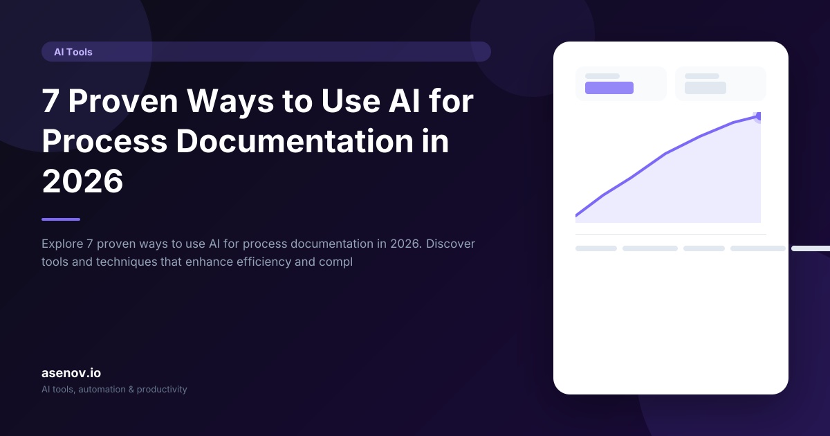 How to Use AI for Process Documentation | asenov.io